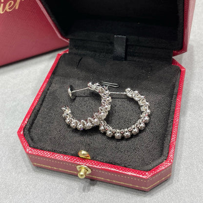 [Luna Brilliance]CLASH FULL DIAMOND MEDIUM EARRINGS
