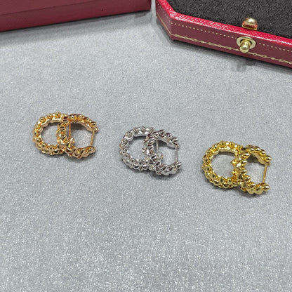 [Luna Brilliance]CLASH MINI HOOP EARRINGS