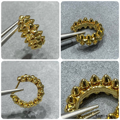 [Luna Brilliance]CLASH MINI HOOP EARRINGS