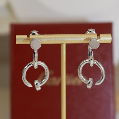 [Luna Brilliance]JUSTE NO DIAMOND DOUBLE EARRINGS
