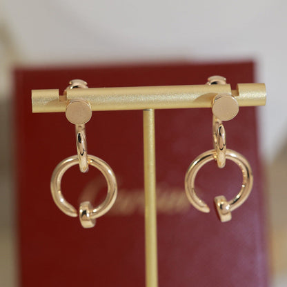 [Luna Brilliance]JUSTE NO DIAMOND DOUBLE EARRINGS