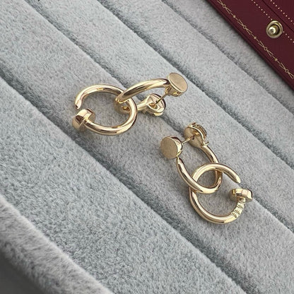 [Luna Brilliance]JUSTE NO DIAMOND DOUBLE EARRINGS
