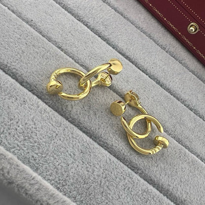 [Luna Brilliance]JUSTE NO DIAMOND DOUBLE EARRINGS