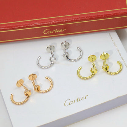 [Luna Brilliance]JUSTE FULL DIAMOND DOUBLE EARRINGS
