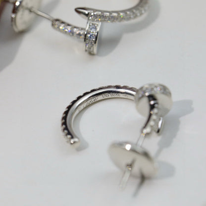 [Luna Brilliance]JUSTE FULL DIAMOND DOUBLE EARRINGS