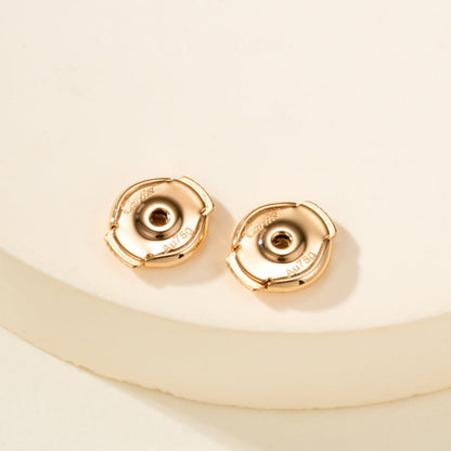 [Luna Brilliance]JUSTE HALF DIAMOND DOUBLE EARRINGS