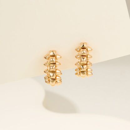 [Luna Brilliance]CLASH MINI HOOP EARRINGS