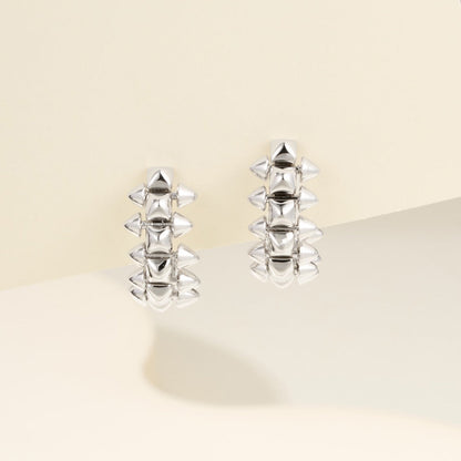 [Luna Brilliance]CLASH MINI HOOP EARRINGS