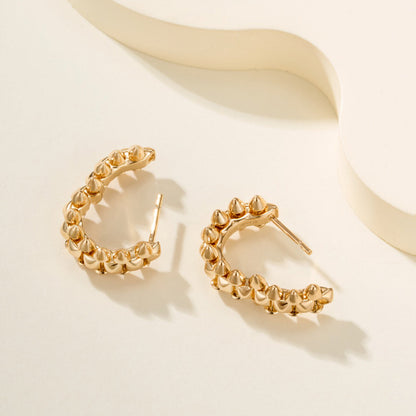 [Luna Brilliance]CLASH MINI HOOP EARRINGS