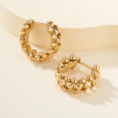 [Luna Brilliance]CLASH MINI HOOP EARRINGS