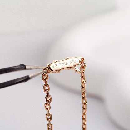 [Luna Brilliance]LOVE NECKLACE 16MM  FULL DIAMOND