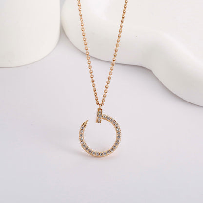 [Luna Brilliance]JUSTE NECKLACE FULL DIAMOND