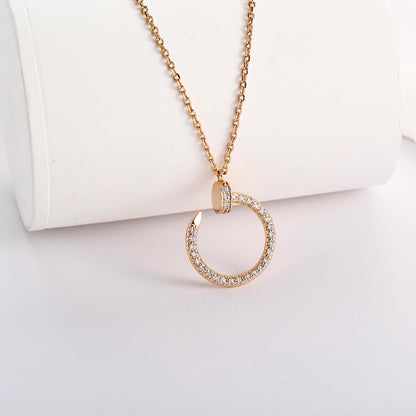 [Luna Brilliance]JUSTE NECKLACE FULL DIAMOND