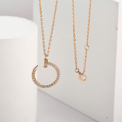 [Luna Brilliance]JUSTE NECKLACE FULL DIAMOND