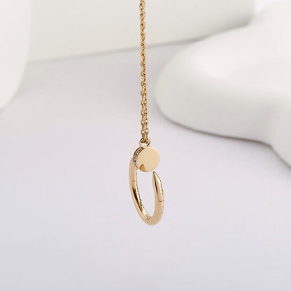 [Luna Brilliance]JUSTE NECKLACE FULL DIAMOND
