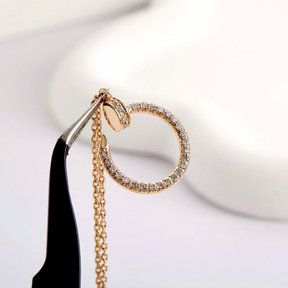 [Luna Brilliance]JUSTE NECKLACE FULL DIAMOND