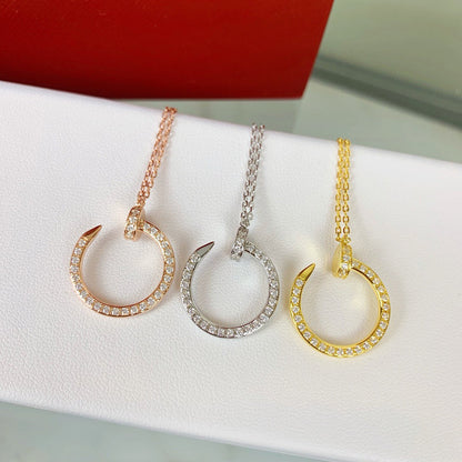 [Luna Brilliance]JUSTE NECKLACE FULL DIAMOND