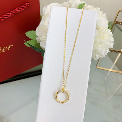 [Luna Brilliance]JUSTE NECKLACE FULL DIAMOND