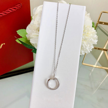 [Luna Brilliance]JUSTE NECKLACE FULL DIAMOND