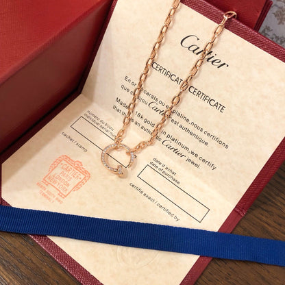 [Luna Brilliance]JUSTE NECKLACE FULL DIAMONDS
