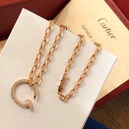 [Luna Brilliance]JUSTE NECKLACE FULL DIAMONDS