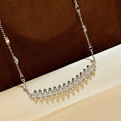 [Luna Brilliance]CLASH  SMALL FULL DIAMOND NECKLACE