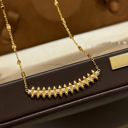 [Luna Brilliance]CLASH  SMALL FULL DIAMOND NECKLACE