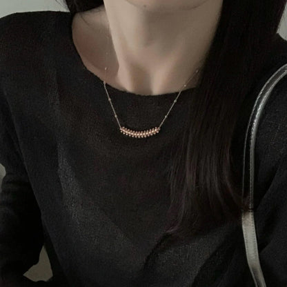 [Luna Brilliance]CLASH  SMALL FULL DIAMOND NECKLACE