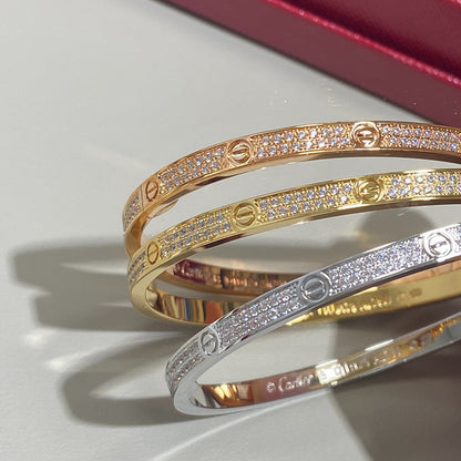 [Luna Brilliance]LOVE BRACELET 3.65MM DIAMOND-PAVED
