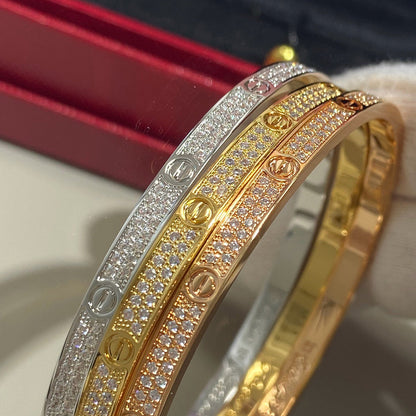 [Luna Brilliance]LOVE BRACELET 3.65MM DIAMOND-PAVED
