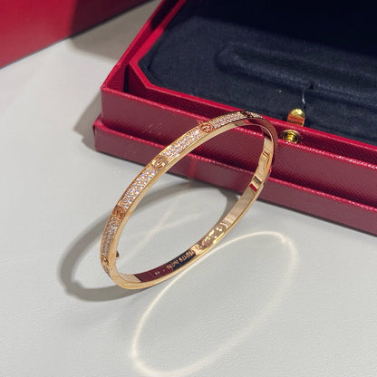 [Luna Brilliance]LOVE BRACELET 3.65MM DIAMOND-PAVED