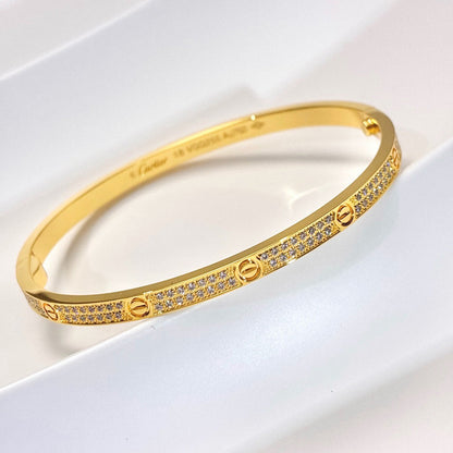 [Luna Brilliance]LOVE BRACELET 3.65MM DIAMOND-PAVED