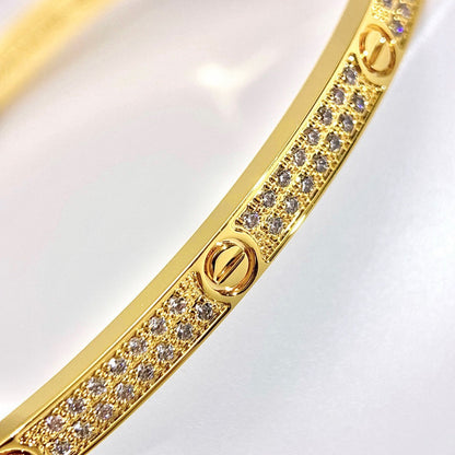 [Luna Brilliance]LOVE BRACELET 3.65MM DIAMOND-PAVED