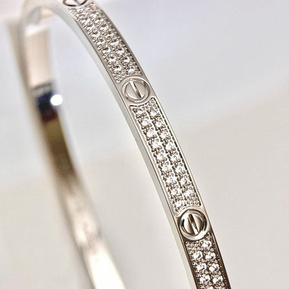 [Luna Brilliance]LOVE BRACELET 3.65MM DIAMOND-PAVED