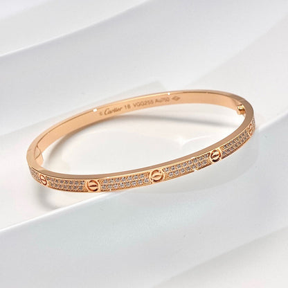 [Luna Brilliance]LOVE BRACELET 3.65MM DIAMOND-PAVED