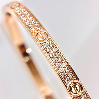[Luna Brilliance]LOVE BRACELET 3.65MM DIAMOND-PAVED