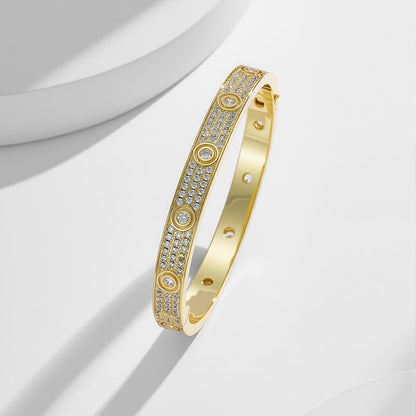 [Luna Brilliance]LOVE BRACELET 6.1MM DIAMOND-PAVED 10 BIG DIAMONDS