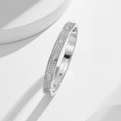 [Luna Brilliance]LOVE BRACELET 6.1MM DIAMOND-PAVED 10 BIG DIAMONDS