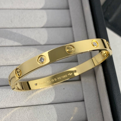 [Luna Brilliance]LOVE BRACELET 6.1MM 4 DIAMONDS