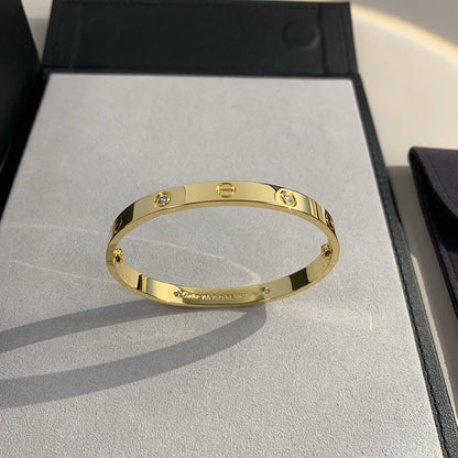 [Luna Brilliance]LOVE BRACELET 6.1MM 4 DIAMONDS