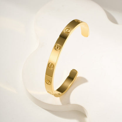 [Luna Brilliance]LOVE BRACELET 6.1MM OPEN CUFF