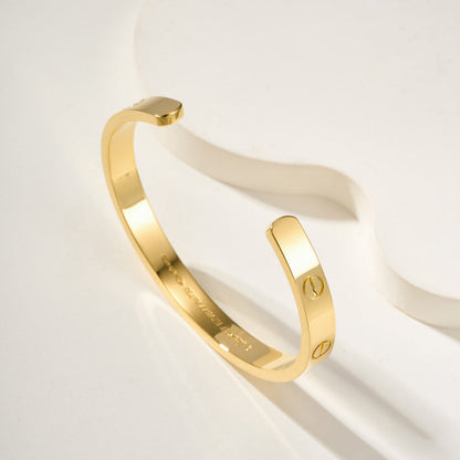 [Luna Brilliance]LOVE BRACELET 6.1MM OPEN CUFF