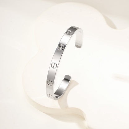 [Luna Brilliance]LOVE BRACELET 6.1MM OPEN CUFF