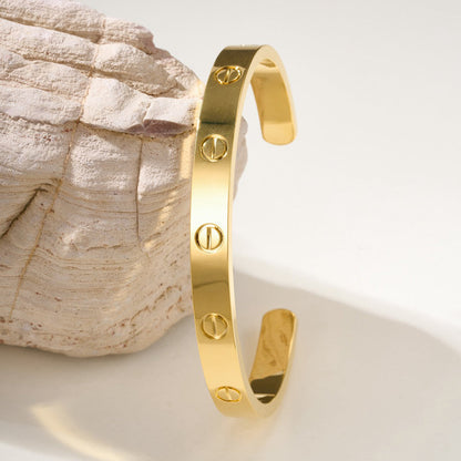 [Luna Brilliance]LOVE BRACELET 6.1MM OPEN CUFF