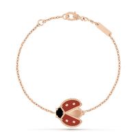 [Luna Brilliance]LUCKY SPRING 1 MOTIF PINK GOLD BRACELET
