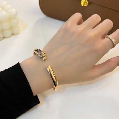 [Luna Brilliance]PANTHERE OPEN BRACELET