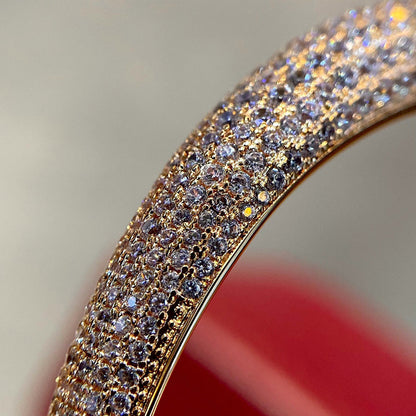 [Luna Brilliance]PANTHERE HALF DIAMOND OPEN BRACELET
