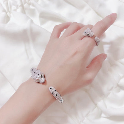 [Luna Brilliance]PANTHERE BIG BRACELET DIAMONDS