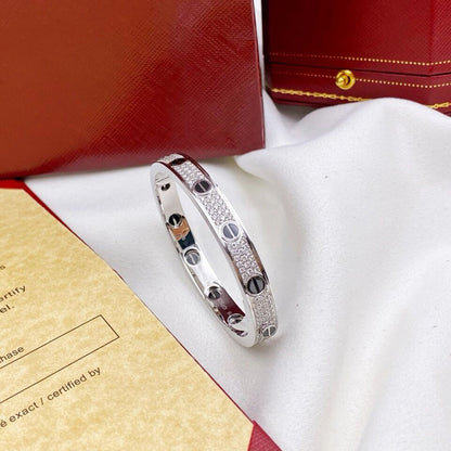 [Luna Brilliance]LOVE BRACELET 6.1MM DIAMOND-PAVED CERAMIC