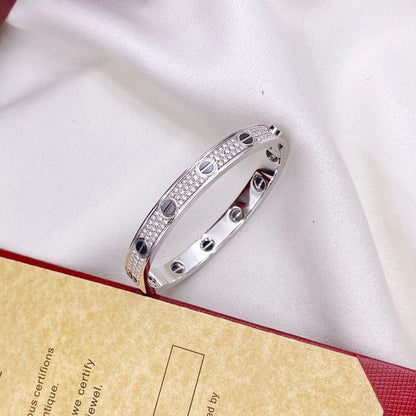 [Luna Brilliance]LOVE BRACELET 6.1MM DIAMOND-PAVED CERAMIC